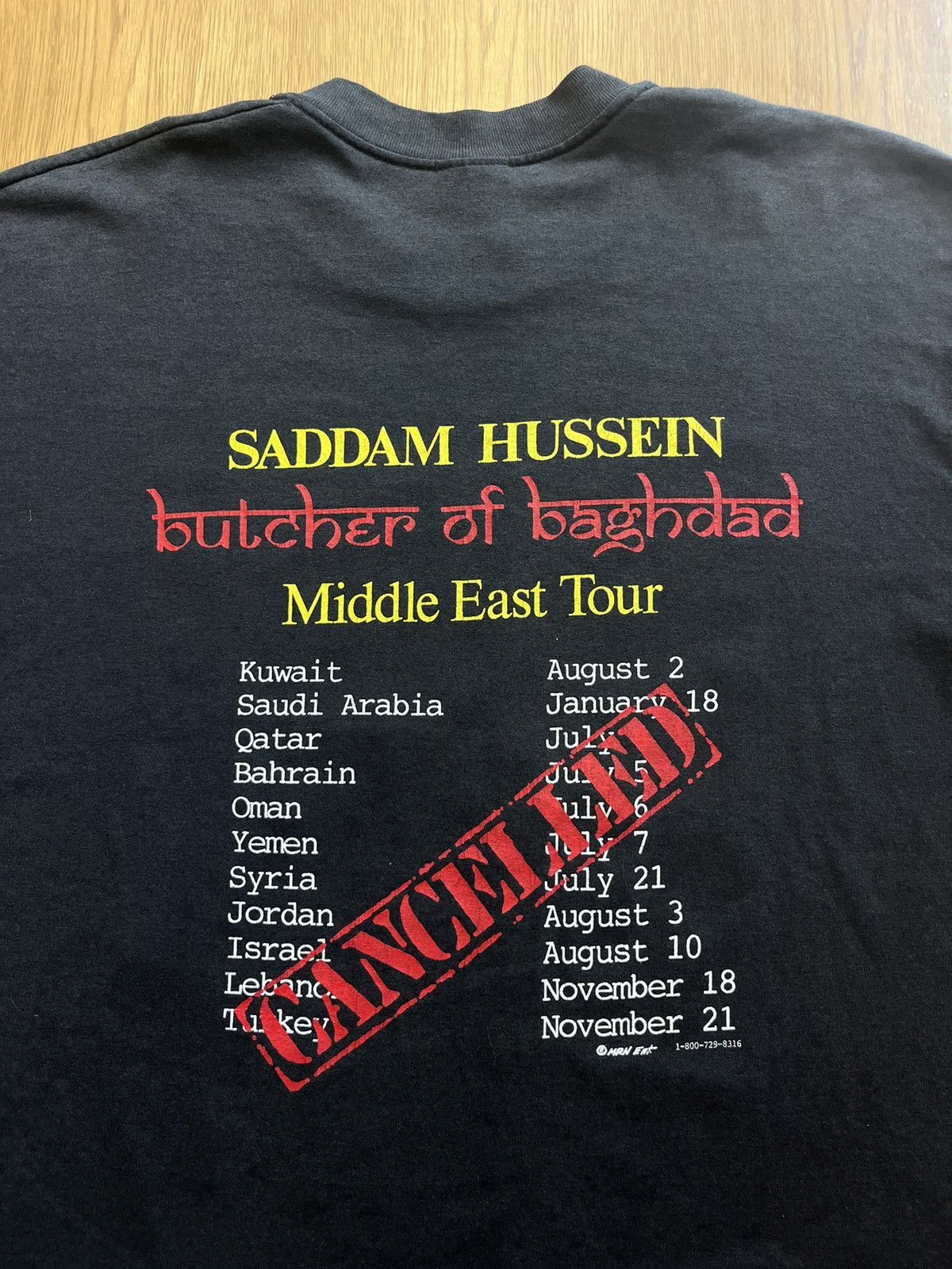 Vintage Vtg Desert Strom The Mother of All Battles Saddam Hussein 80 Size US XL / EU 56 / 4 - 7 Thumbnail