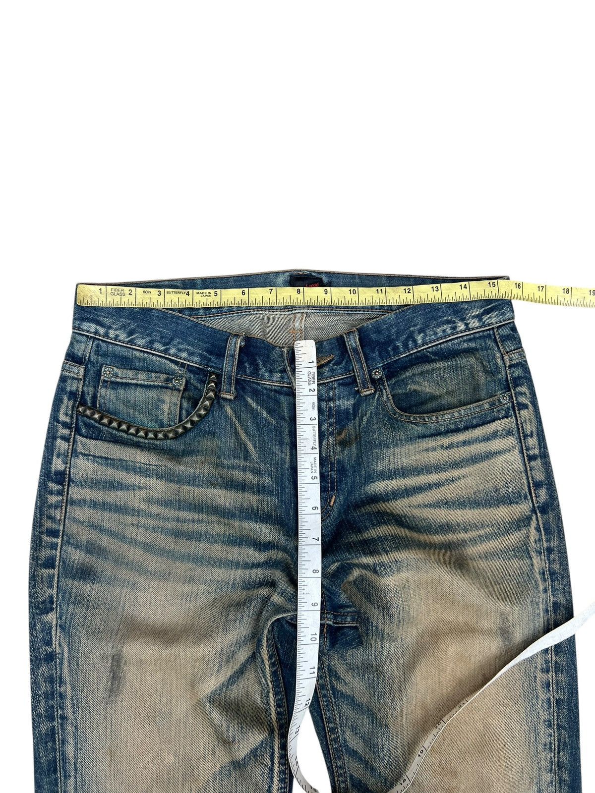 JACKROSE Dirty Mud Trashed Jackrose Rips Denim Claw Mark Flare Jeans Size US 30 / EU 46 - 4 Thumbnail