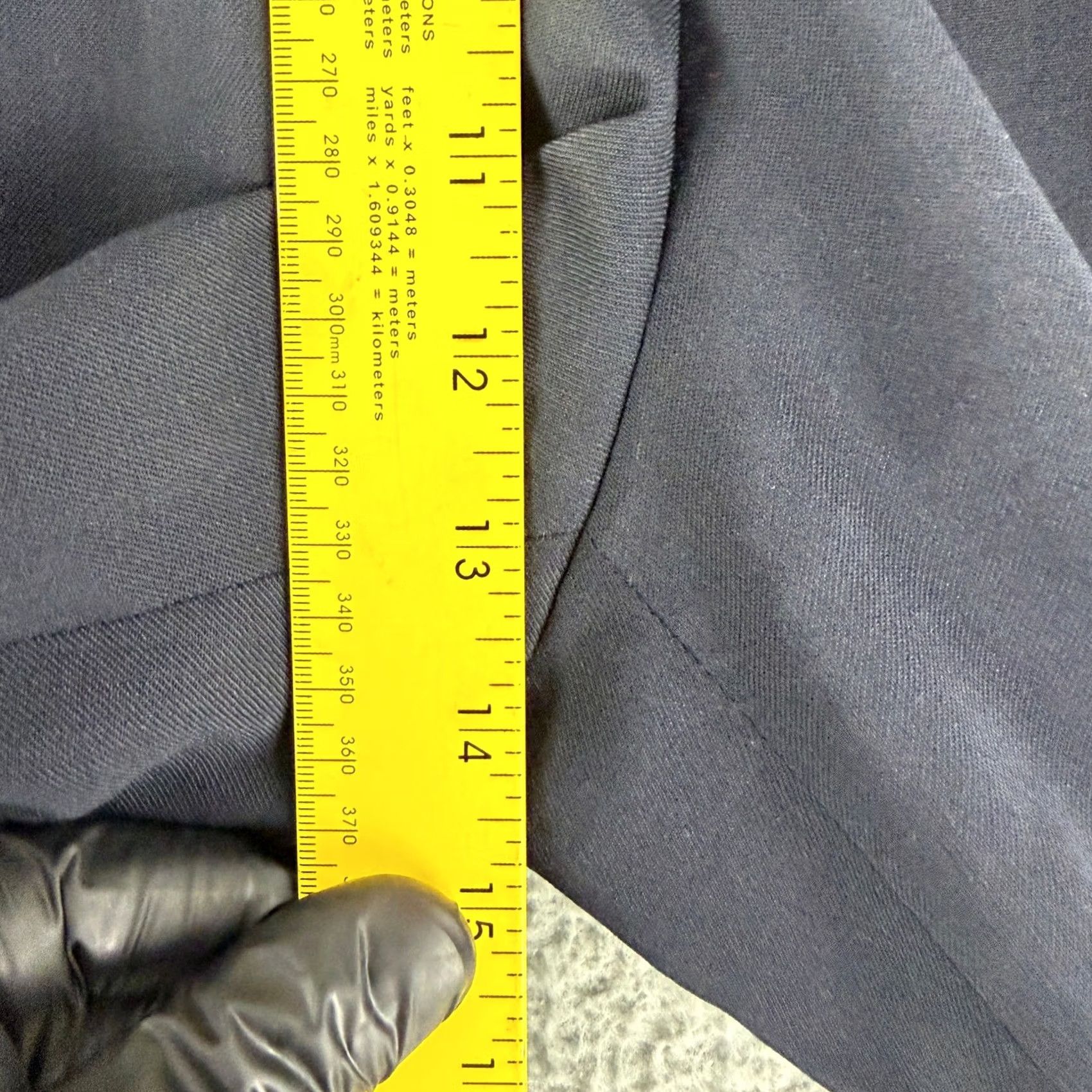 Sandro Sandro Navy Blue Wide-Leg Trousers Womens 6 Pleated High Waist Pants Dress Pants Size 28" / US 6 / IT 42 - 6 Thumbnail