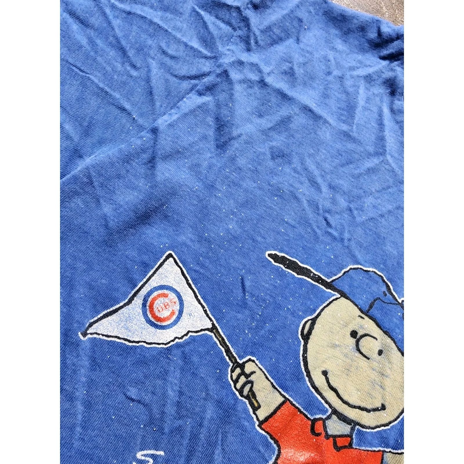 Vintage VINTAGE American Vintage Chicago Cubs T Shirt Mens M Navy Blue Snoopy Charlie Brown Woodstock 60s Cartoons Sports Classic T-Shirt Size US M / EU 48-50 / 2 - 7 Thumbnail