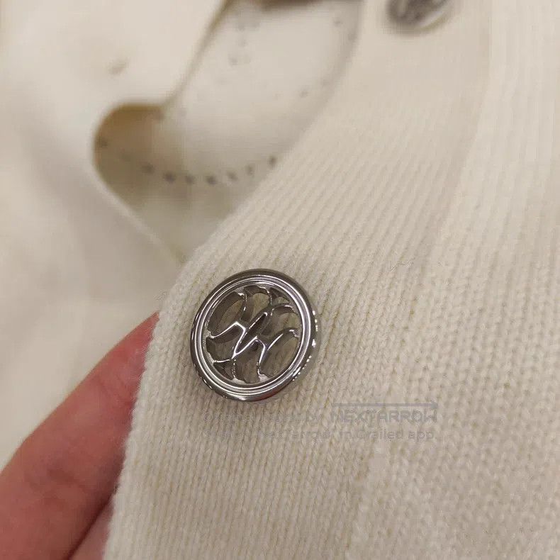 Hermes Hermes Spring/Summer 2026, Cream White Logo Silver Buckle Size XXS / US 00 / IT 34 - 6 Thumbnail