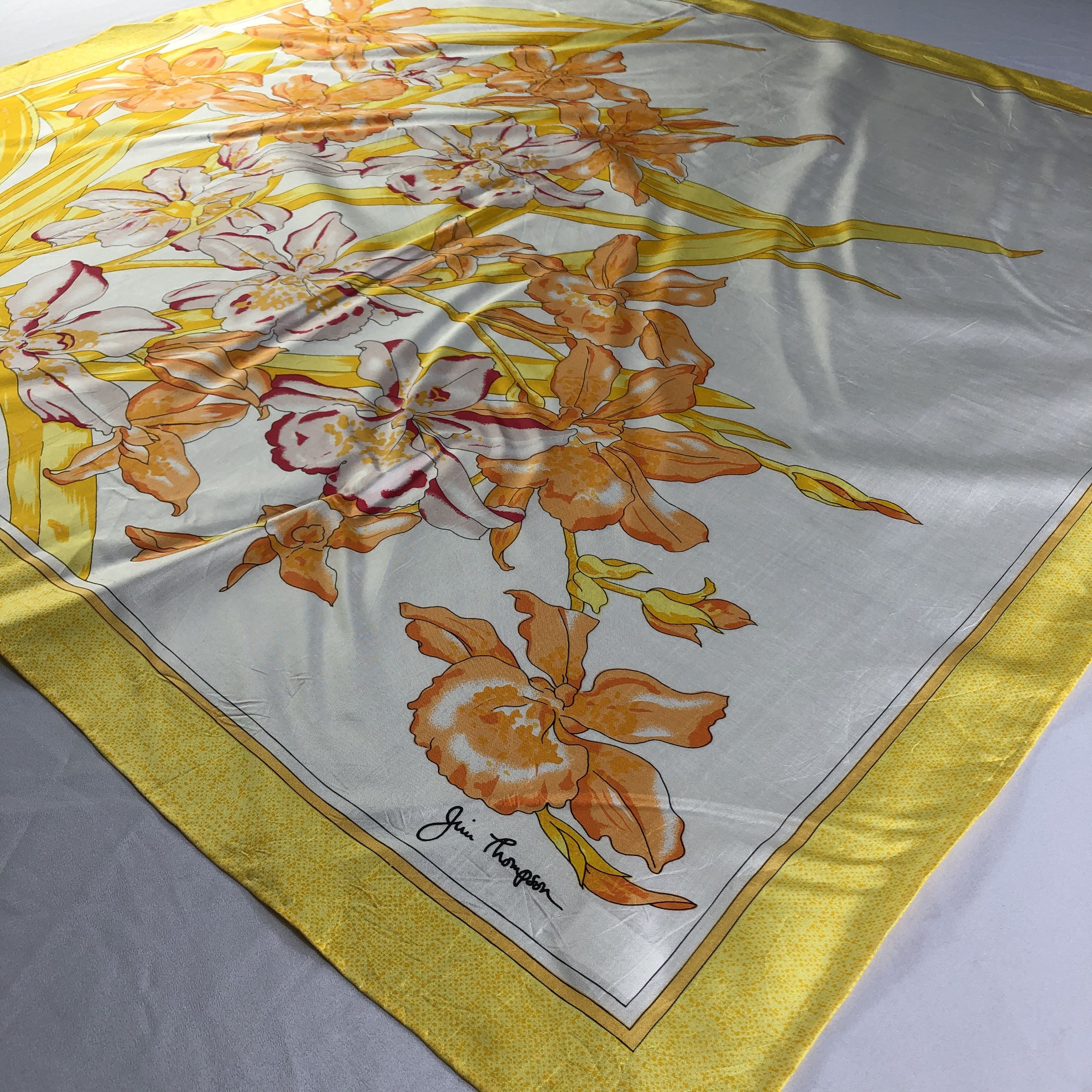 Jim Thompson × Vintage Vintage Jim Thompsom Silk Scarf Size ONE SIZE - 4 Thumbnail