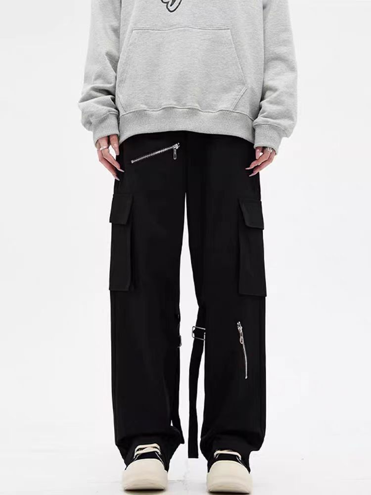 image of Black High Street Vintage Loose Casual Pants, Men's (Size 31)