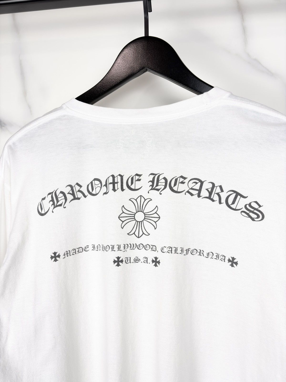 Chrome Hearts Chrome Hearts Made In Hollywood Logo Longsleeve Tshirt White Size US L / EU 52-54 / 3 - 3 Thumbnail
