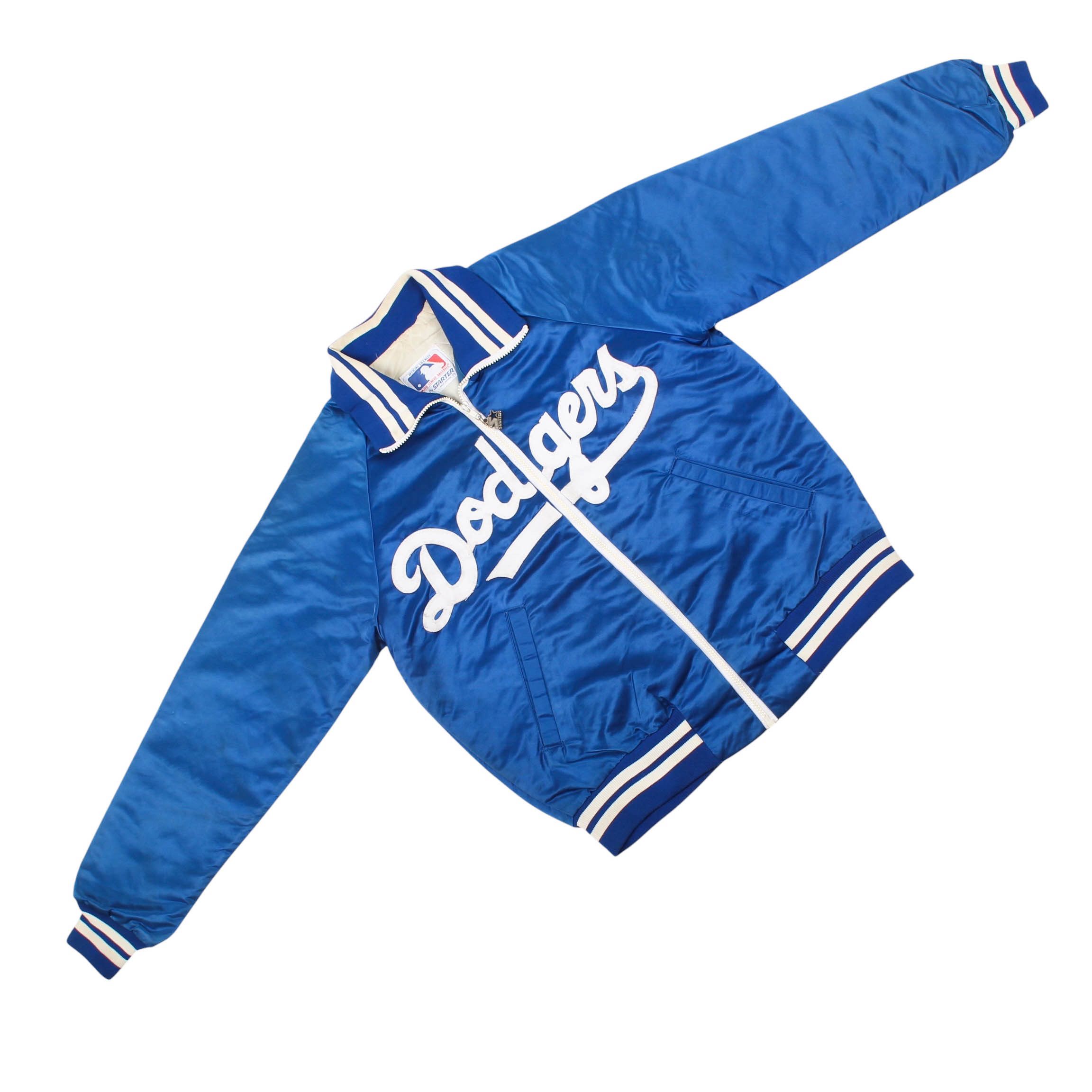 Starter LA Dodgers Starter Jacket Blue Satin MLB Baseball 90s Size US M / EU 48-50 / 2 - 2 Thumbnail
