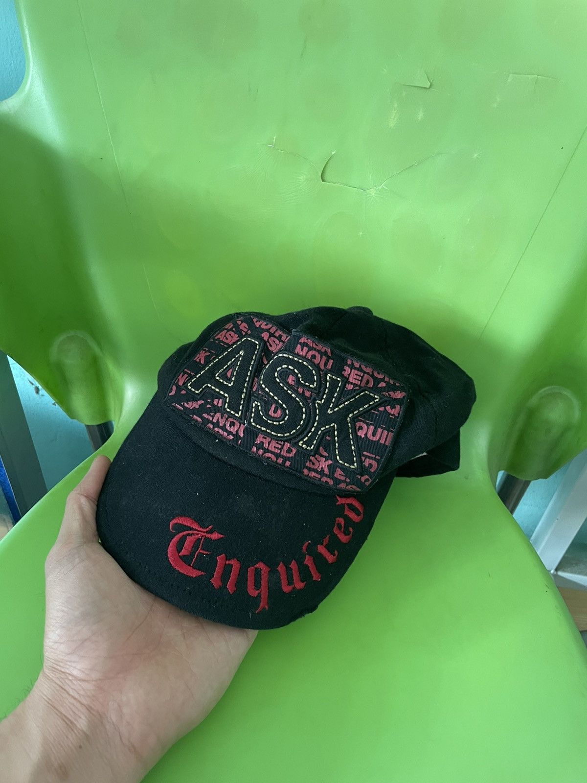 If Six Was Nine Distressed hat ASK ENQUIRED vintage Size ONE SIZE - 7 Thumbnail