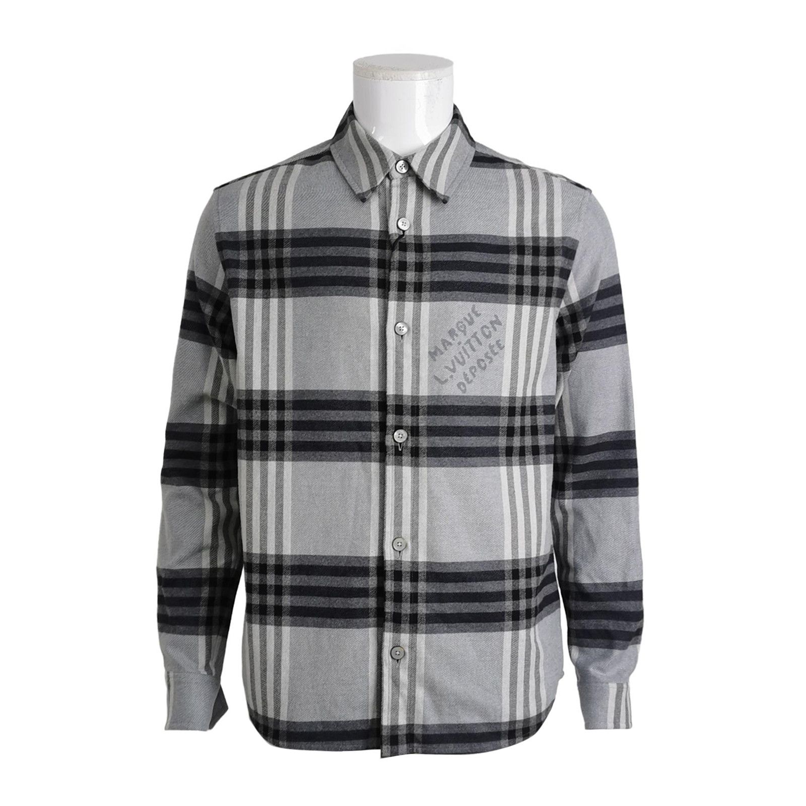 Louis Vuitton Louis Vuitton Plaid Logo Button Up Shirt S Size US S / EU 44-46 / 1 - 1 Thumbnail