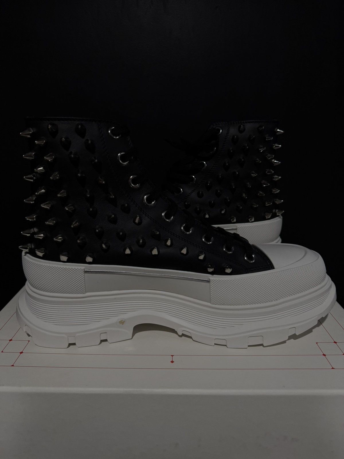 Alexander McQueen Alexander McQueen Leather Shoes Spikes Size US 11 / EU 44 - 3 Thumbnail