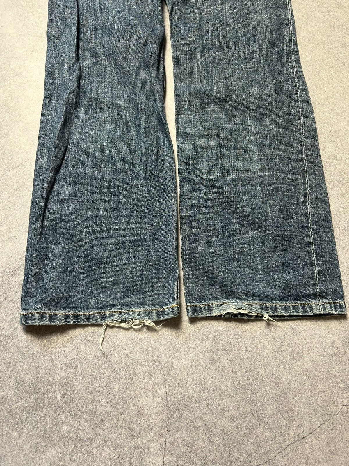 Carhartt Vintage 00s Carhartt Blue Denim Distressed Rockin Pant Jeans Size US 30 / EU 46 - 8 Thumbnail