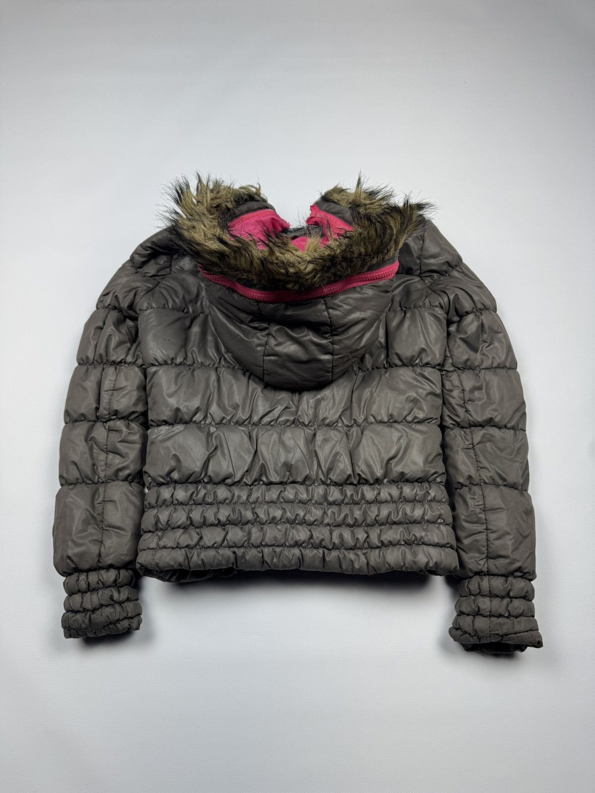 Diesel Vintage If Six Was Nine Y2k Faux Fur Bomber Jacket Size XS / US 0-2 / IT 36-38 - 10 Thumbnail
