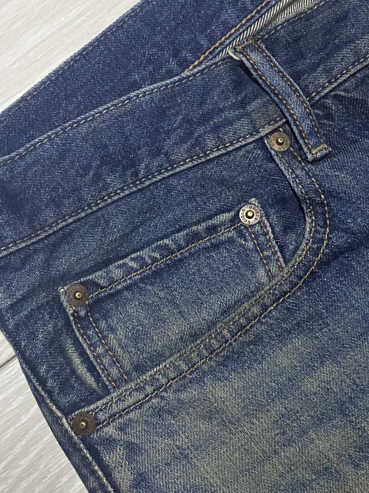 Undercover × Uniqlo Vintage Japanese Uniqlo Mud Wash Distressed Baggy Jeans Size US 37 - 9 Thumbnail
