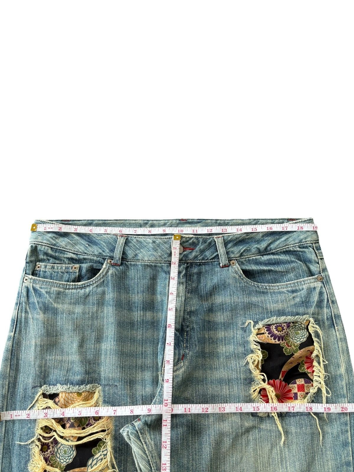 Japanese Brand Vintage Japanese Brand Sashiko Distressed Loose Jeans Size US 38 / EU 54 - 11 Thumbnail