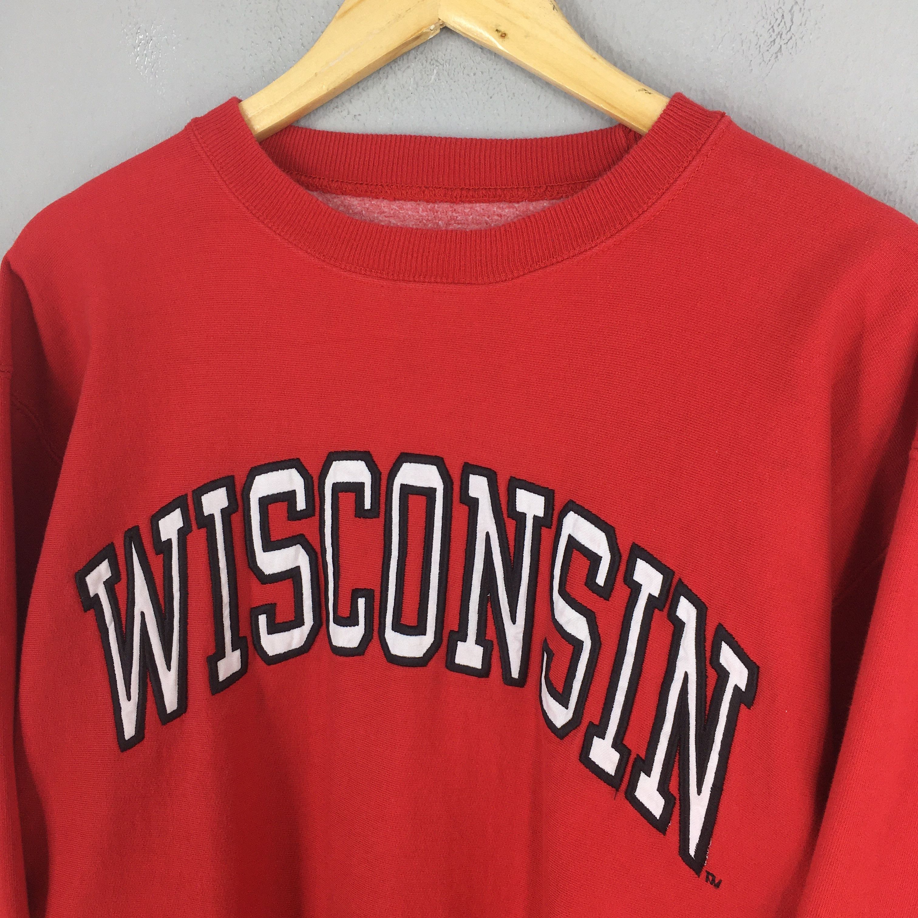 NCAA × Vintage Vintage University Of Wisconsin Badgers Sweatshirt Large Size US L / EU 52-54 / 3 - 3 Thumbnail