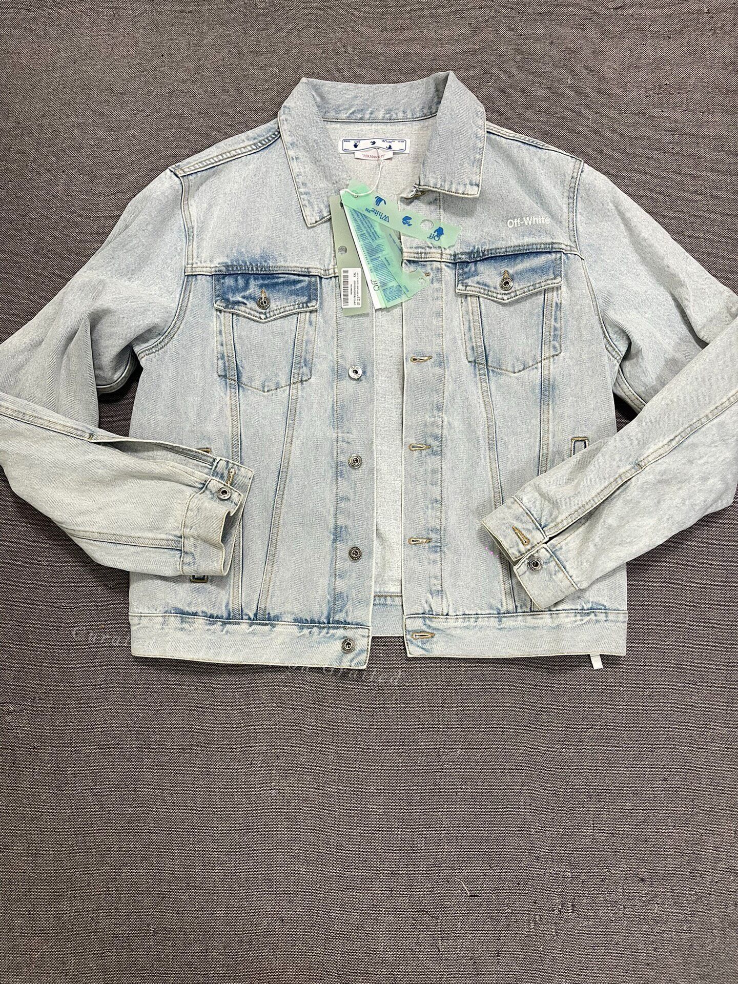 Off-White OFF-WHITE Denim Jacket Size US XXL / EU 58 / 5 - 1 Thumbnail