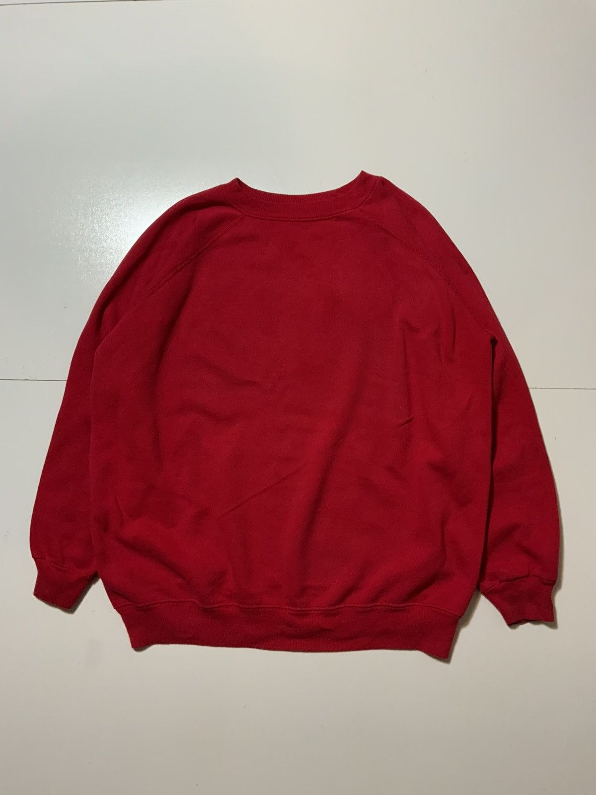 Vintage Vintage Hanes Made In USA 50/50 Blank Crewneck Sweatshirt Size US XL / EU 56 / 4 - 1 Thumbnail