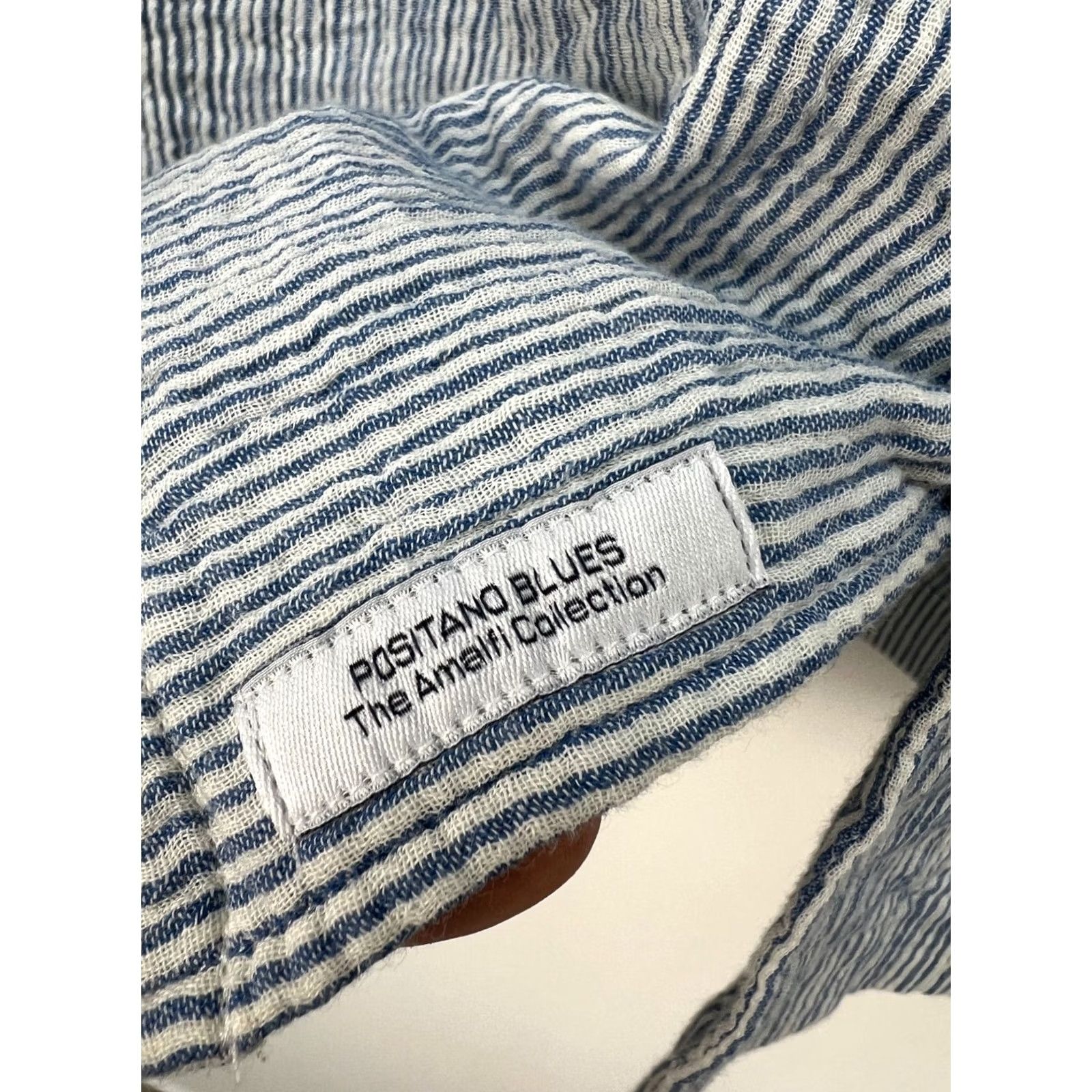 Vintage Mr. Marvis The Summer Shirt Men's Size M Button-Up Short Sleeve Portugal White Blue Size US M / EU 48-50 / 2 - 5 Thumbnail