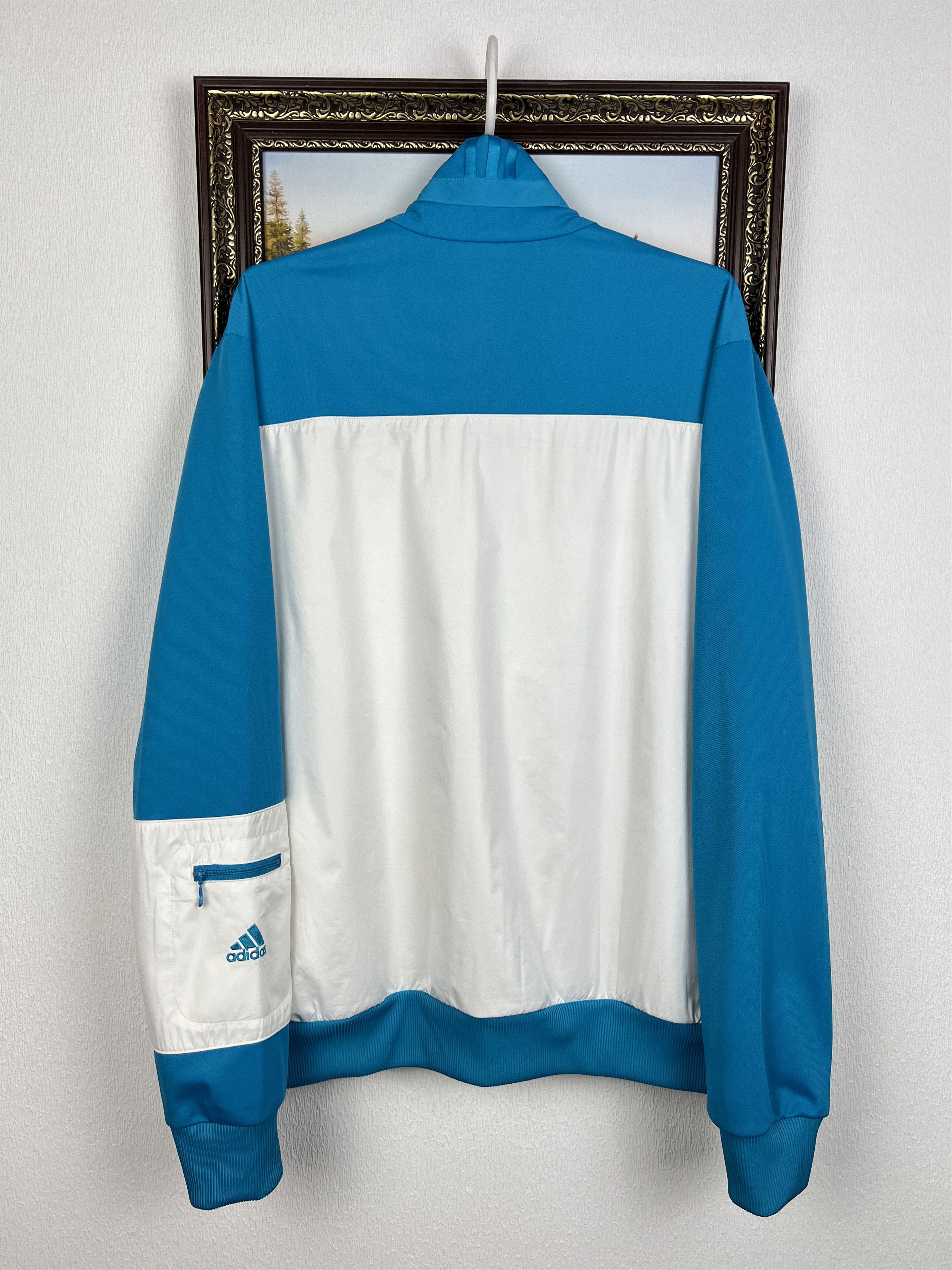 Adidas Vintage Adidas Real Madrid Football Jacket Soccer Track Top Size US L / EU 52-54 / 3 - 9 Thumbnail