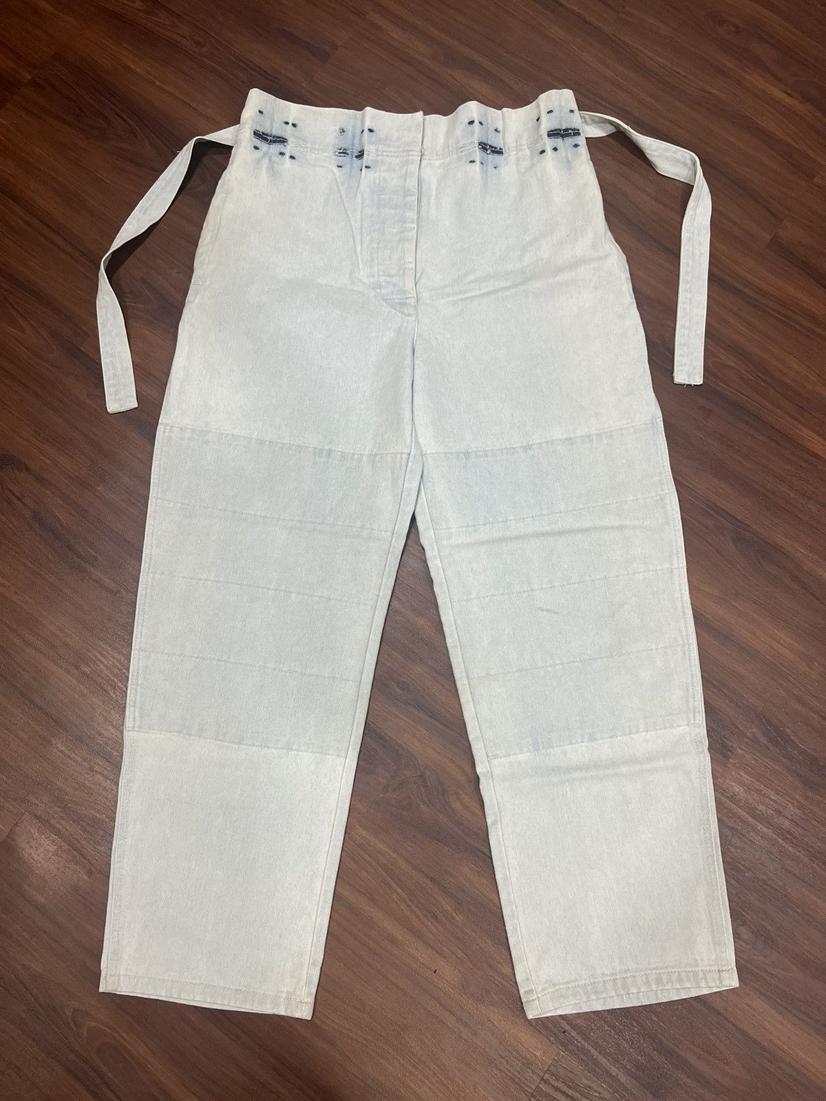 90s christophe lemaire denim slacks