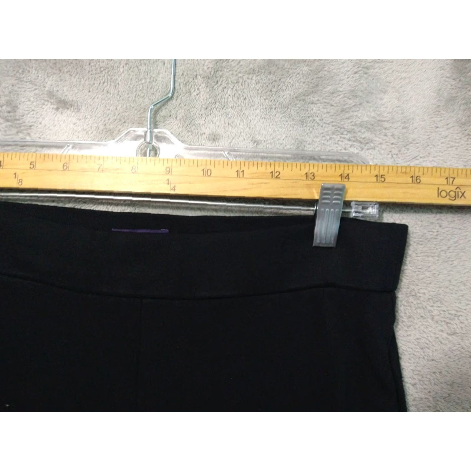 NYDJ NYDJ Leggings Womens 10P Black Denim Mid Rise Stretch Cropped 90s Modern Womens Size 32" / US 10 / IT 46 - 3 Thumbnail