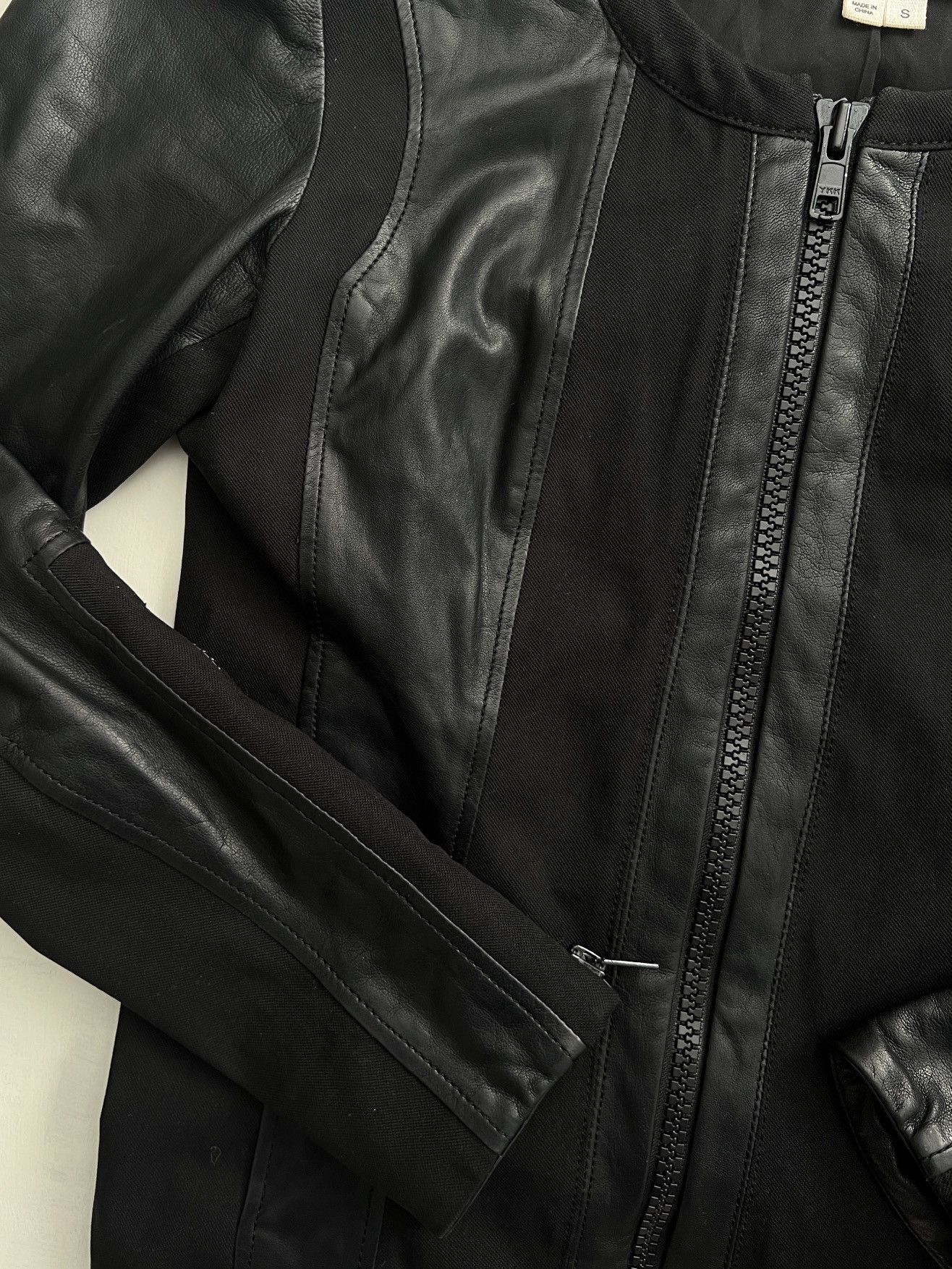 Helmut Lang Helmut Lang 2013 Panelled Lambskin Leather Jacket Size S / US 4 / IT 40 - 3 Thumbnail