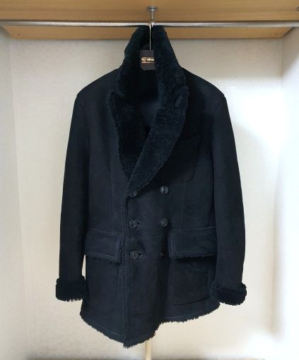 Tom Ford o1sm1stk0824 Suede Shearling Low Cut Double Mustang Jacket Size US M / EU 48-50 / 2 - 5 Thumbnail