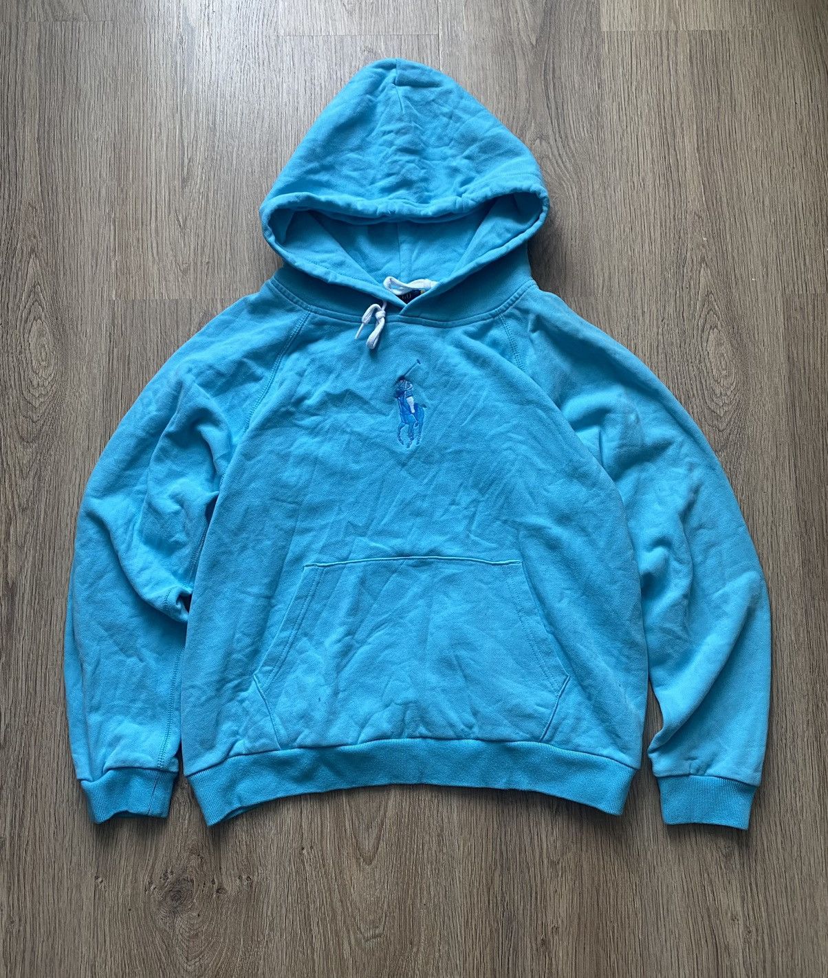 Polo Ralph Lauren × Vintage Polo big pony blue hoodie Size US M / EU 48-50 / 2 - 1 Thumbnail