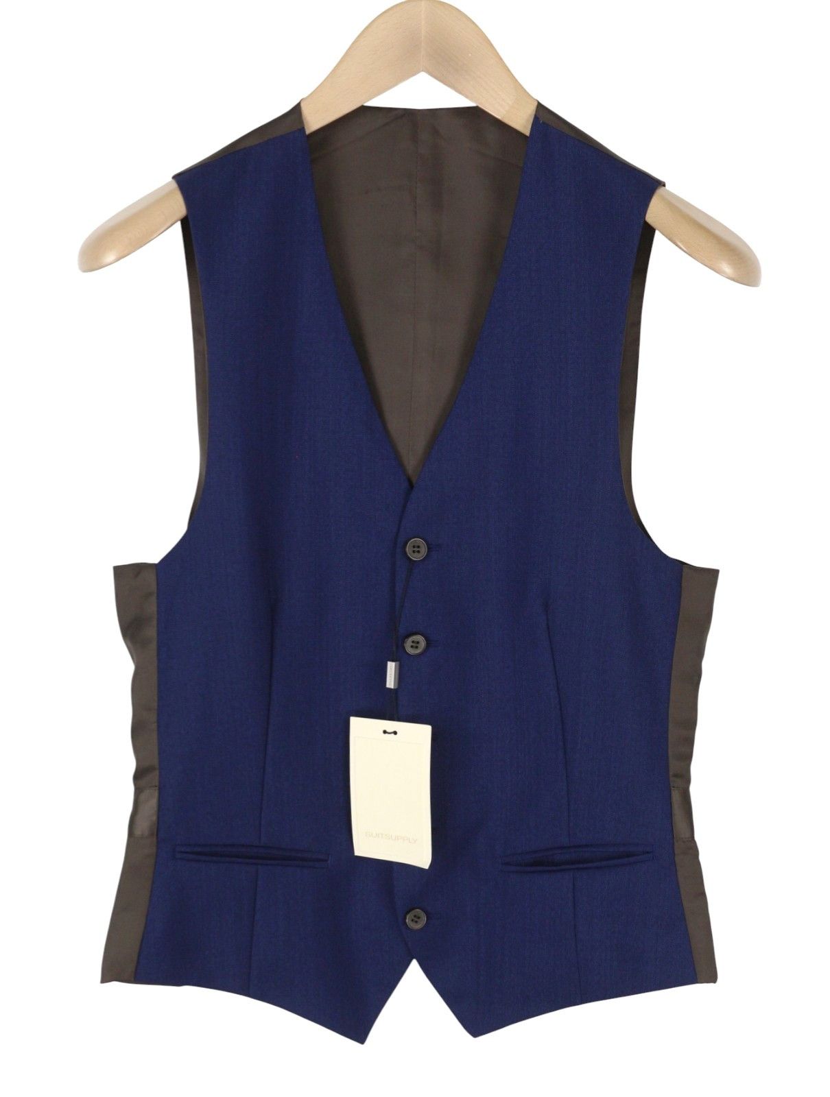 Suitsupply UK34R Blue Button-Up Single Breasted Waistcoat 89056 Size 34R - 2 Thumbnail