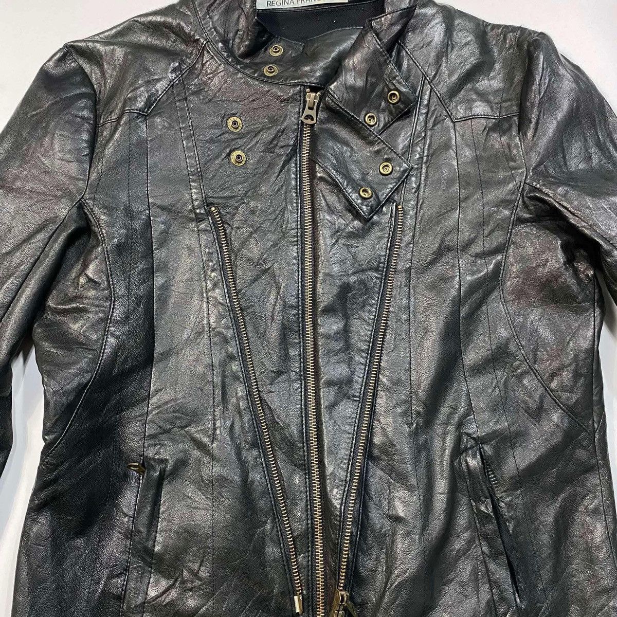 Other Archive Regina Franco Leather Double Zip Jacket (CCP Alt) Size US M / EU 48-50 / 2 - 3 Thumbnail