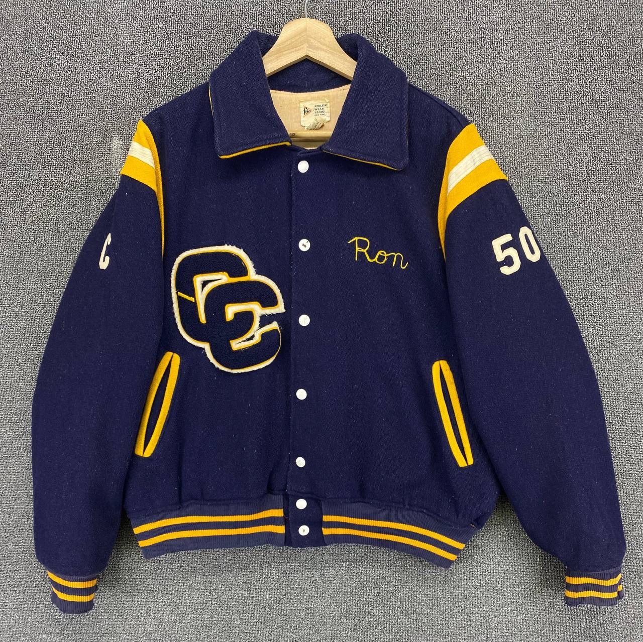 Vintage Vintage 70s Felco Cedar Cliff Wool Varsity Jacket Size US M / EU 48-50 / 2 - 6 Thumbnail