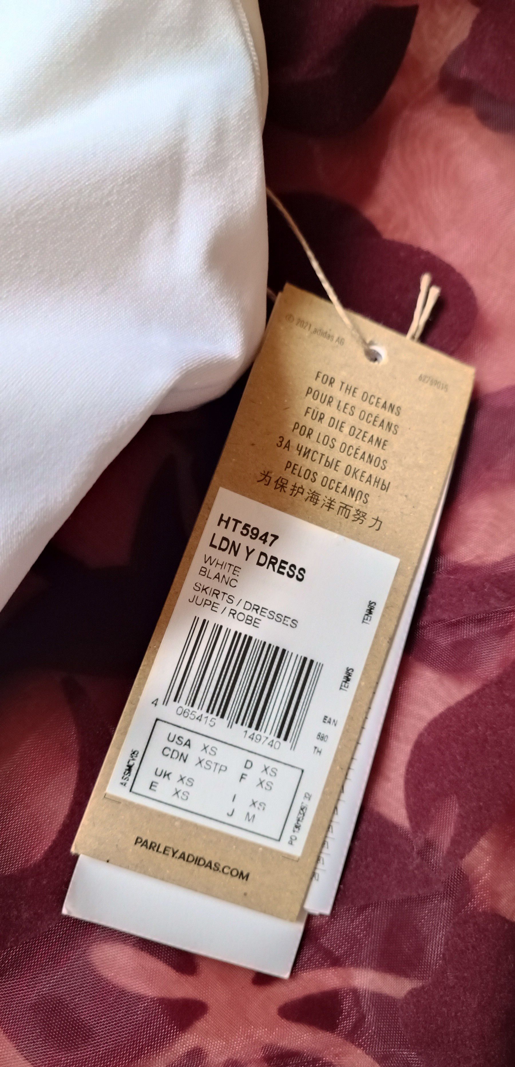 Adidas adidas Parley LDN Y-Dress 'White' (Wimbledon 2022) HT5947 Size XS / US 0-2 / IT 36-38 - 13 Thumbnail
