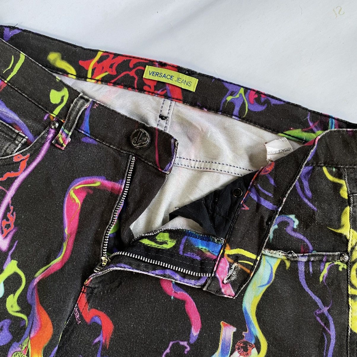 Versace Jeans Couture Versace Jeans Crazy Allover Multicolor Jeans Size US 32 / EU 48 - 2 Thumbnail