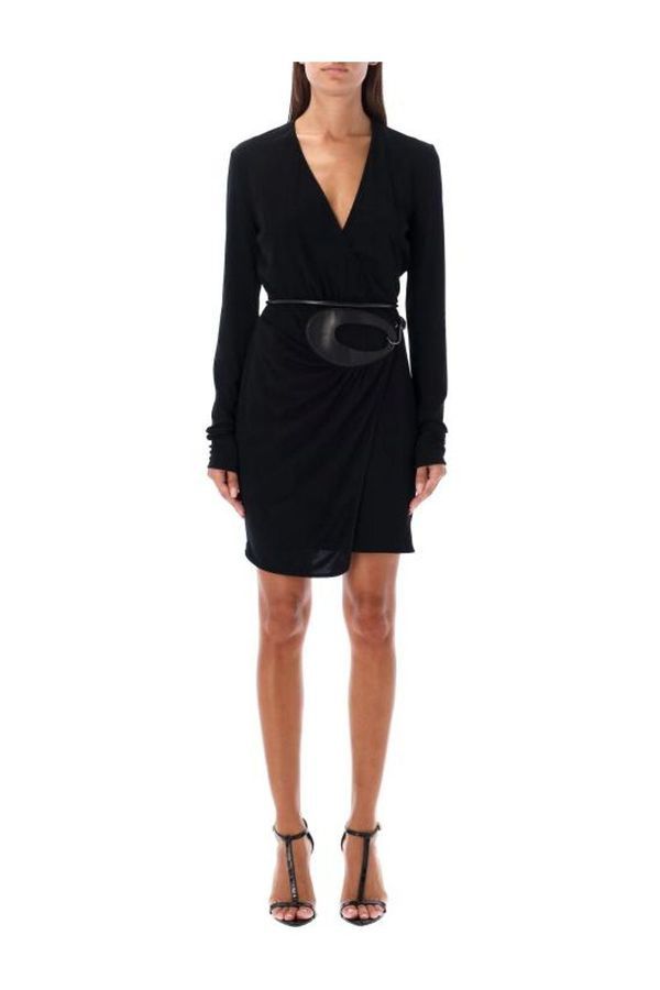 Tom Ford o1w1db10225 ABJ715 Midi Dress in Black Size XS / US 0-2 / IT 36-38 - 1 Thumbnail