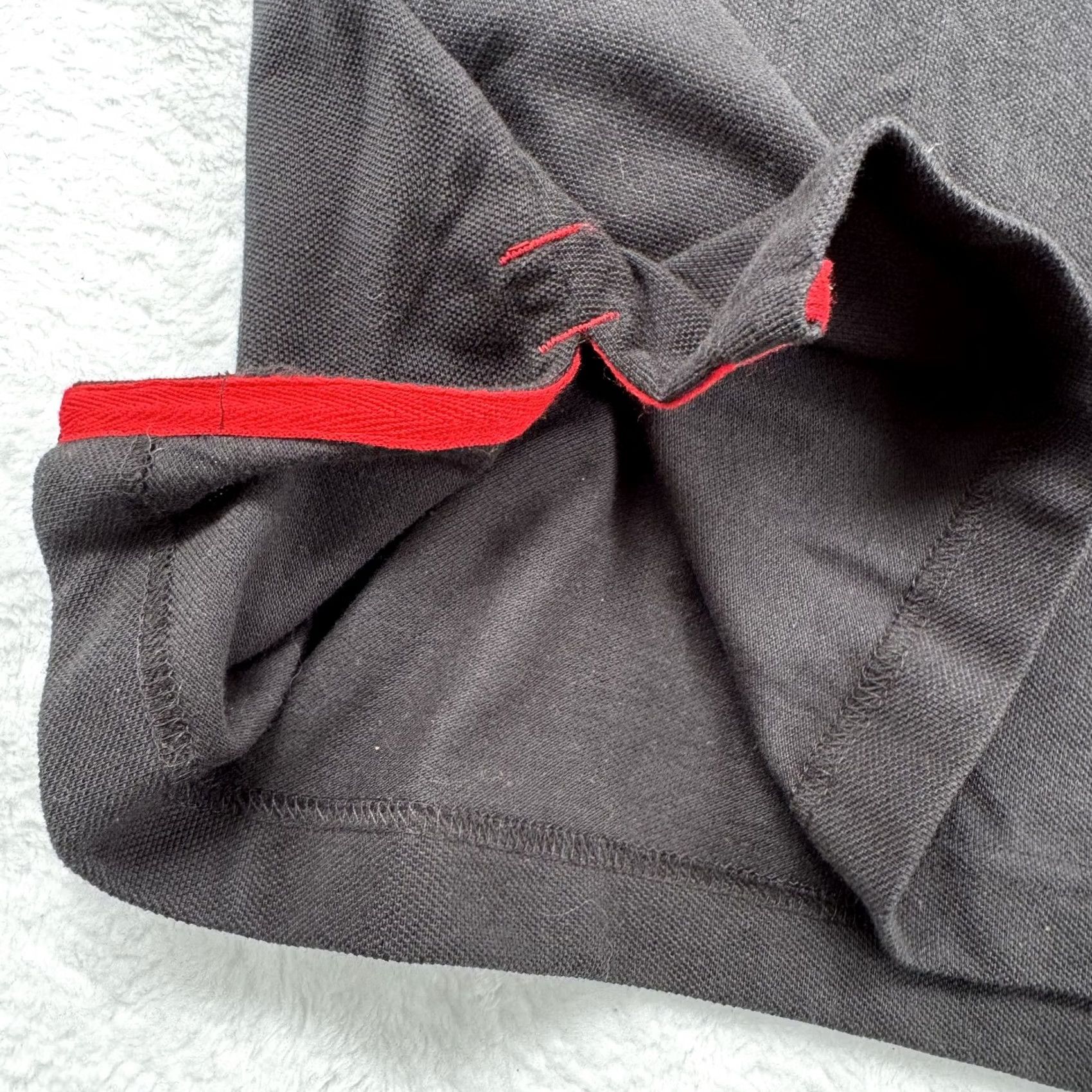 U.S. Polo Assn. US Polo Assn Polo Shirt Mens 2XL Black Red Slim Fit Embroidered Logo Cotton Big Size US XXL / EU 58 / 5 - 7 Thumbnail