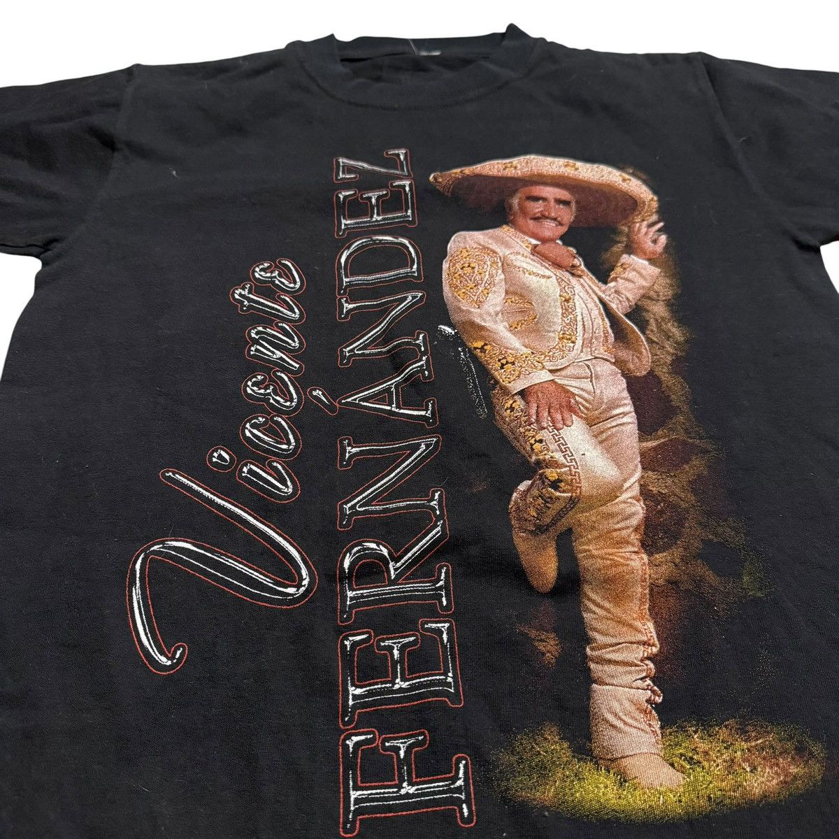 Vintage Vicente Fernandez Junior Tee Size XS / US 0-2 / IT 36-38 - 4 Thumbnail