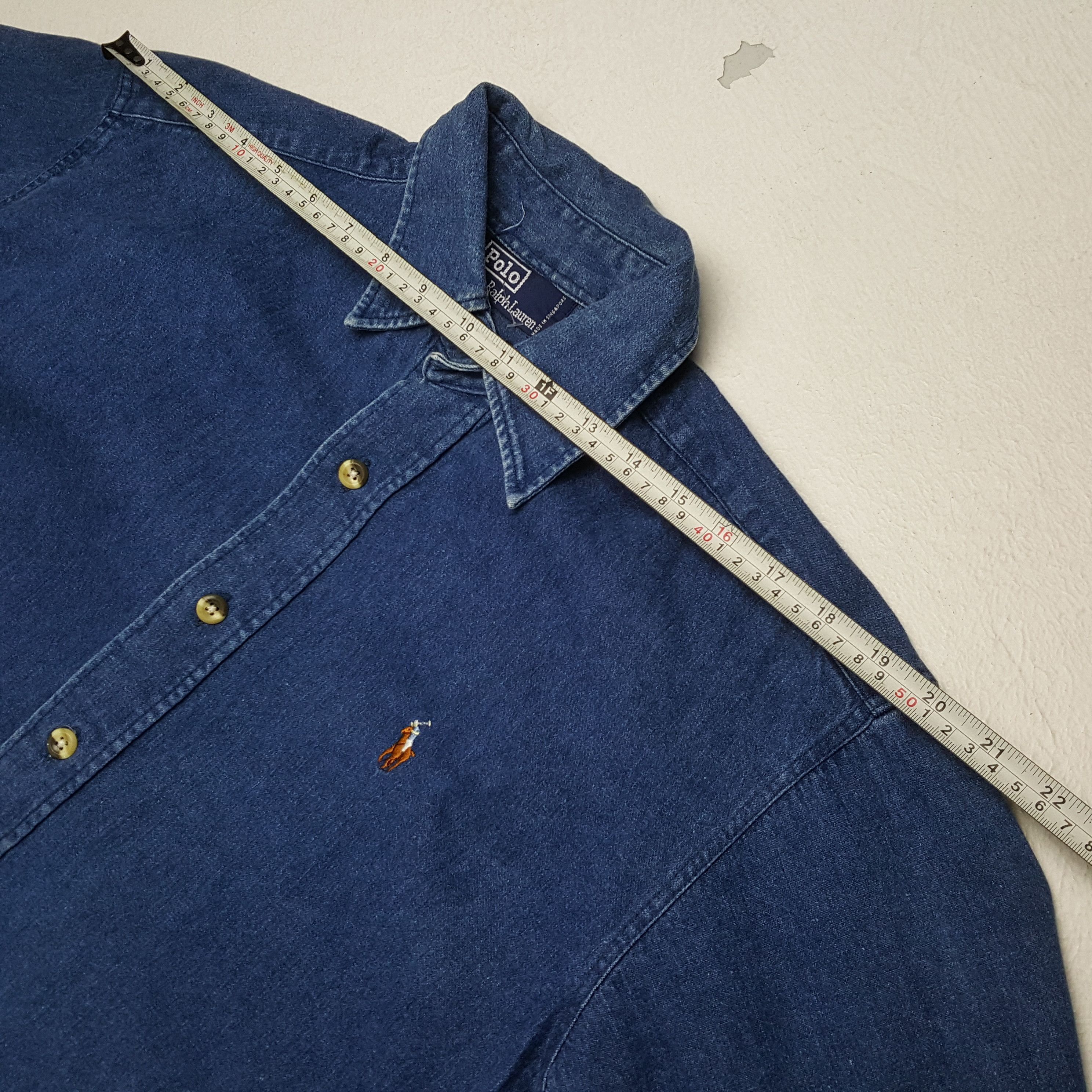 Polo Ralph Lauren × Vintage POLO by RALPH LAUREN Fashion Brand Small Logo Design Shirt Size US S / EU 44-46 / 1 - 4 Thumbnail