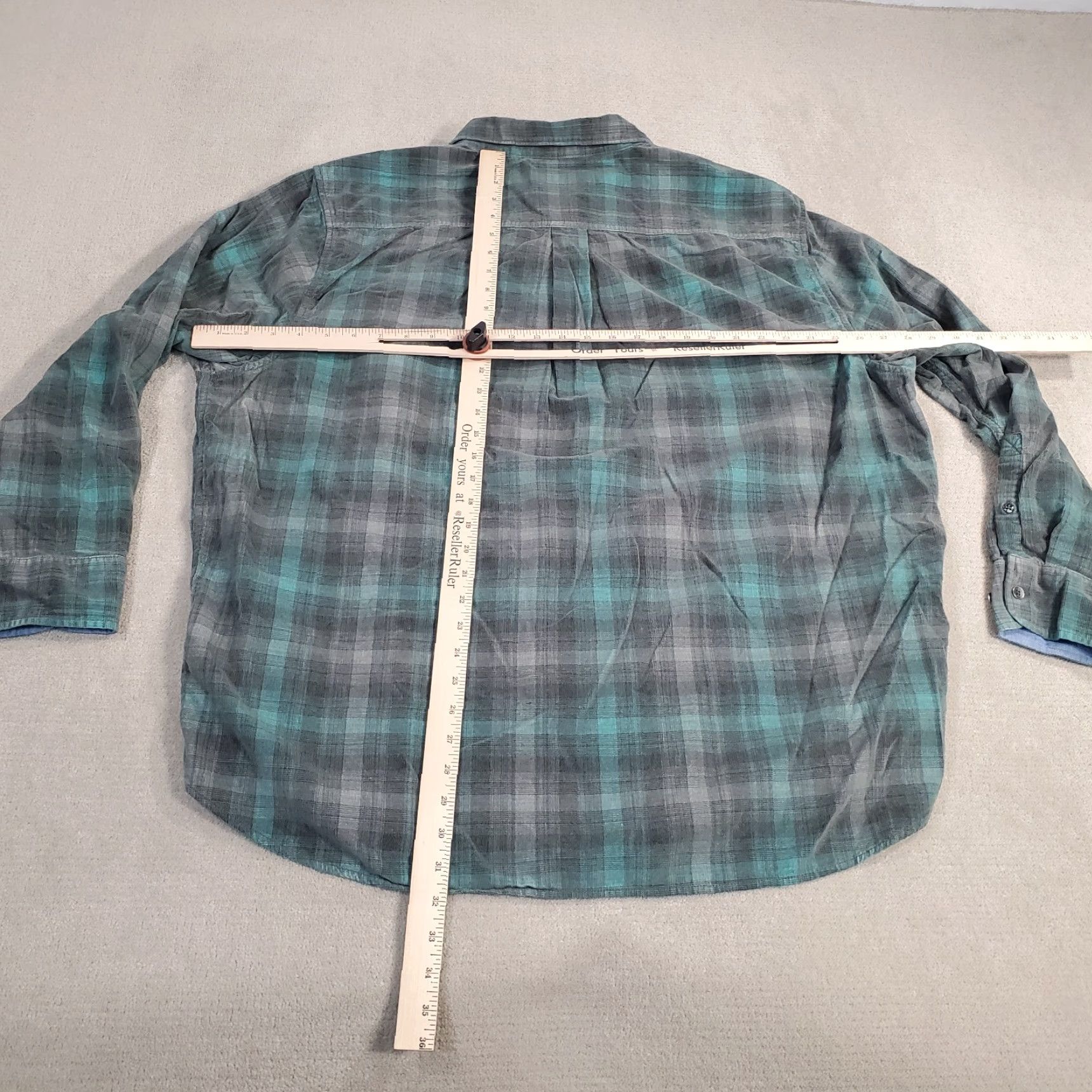 Tommy Bahama Tommy Bahama Coastline Cord Shirt Mens 3XL Gray Corduroy Button Up Collar Shirt Size US XXL / EU 58 / 5 - 5 Thumbnail
