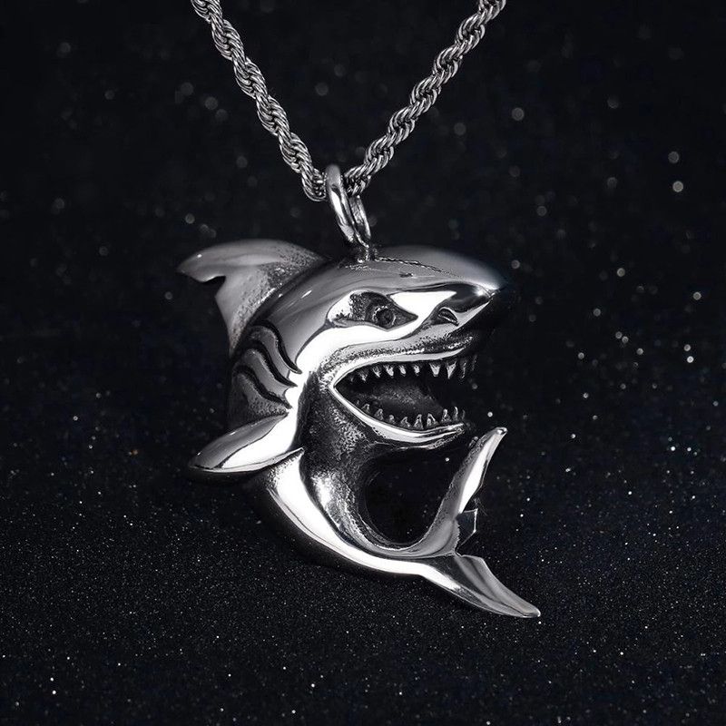 Jewelry Shark Pendant Necklace Size ONE SIZE - 1 Thumbnail