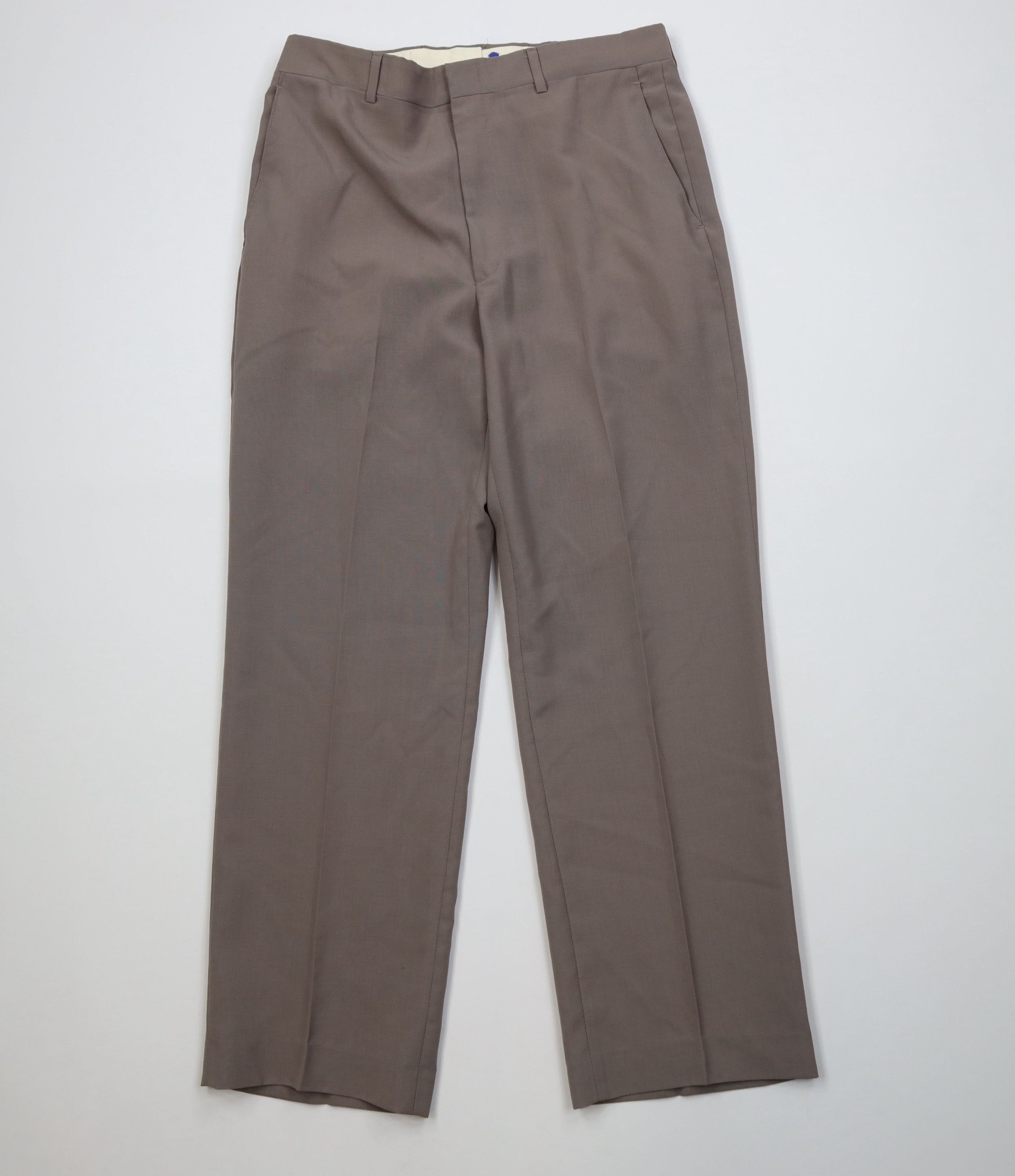 Vintage Vintage 70s Streetwear Blend Knit Wide Leg Chino Pants USA Size US 32 / EU 48 - 1 Thumbnail
