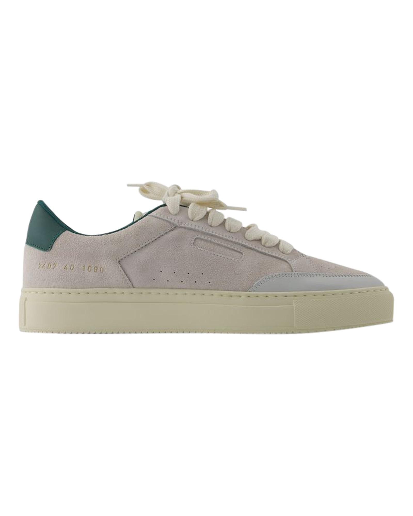 image of Common Projects Green Leather Tennis Pro Sneakers With Rubber Sole, Men's (Size 7)
