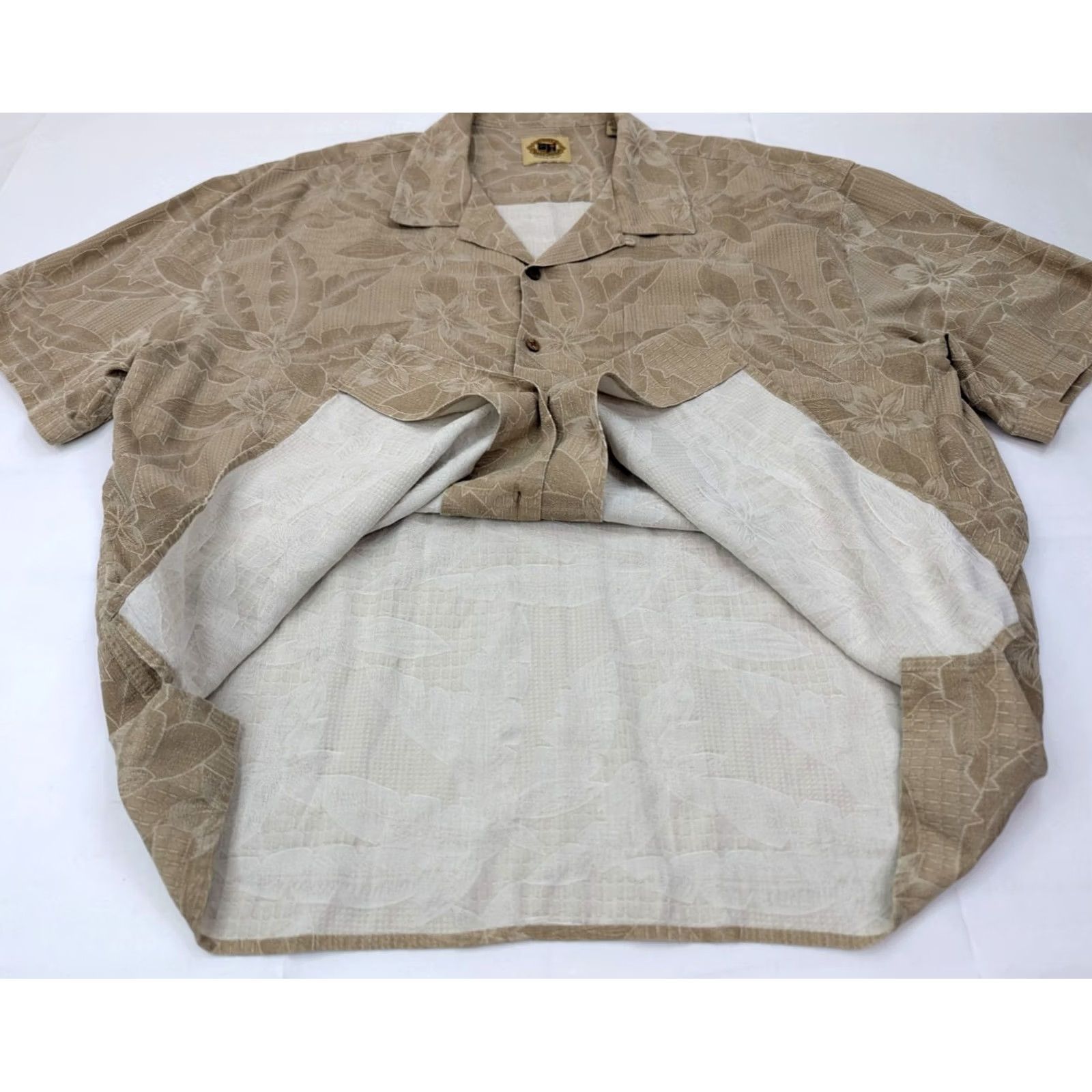 Vintage Pusser’s West Indies Silk Cotton Hawaiian Shirt Men 2XL Beige Floral Pattern Vintage No Size US XXL / EU 58 / 5 - 5 Thumbnail