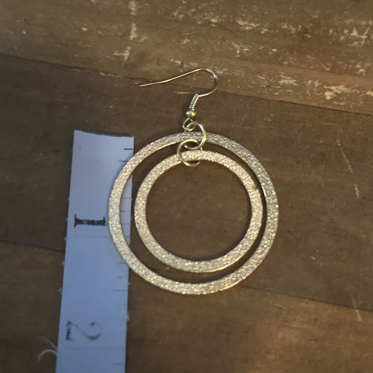 Other Gold tone orbital hoop earrings Size ONE SIZE - 4 Thumbnail