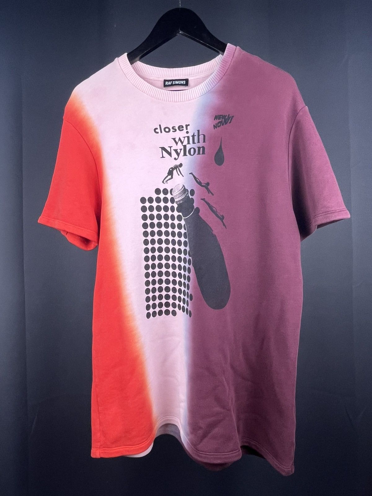 Raf Simons Raf Simons S/S 14 Closer With Nylon Dip Dye T-Shirt Size US M / EU 48-50 / 2 - 1 Thumbnail
