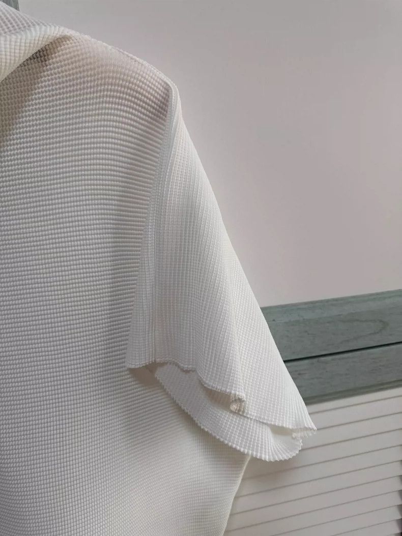 Issey Miyake Issey Miyake size:one size White striped short-sleeved shi Size XS / US 0-2 / IT 36-38 - 3 Thumbnail