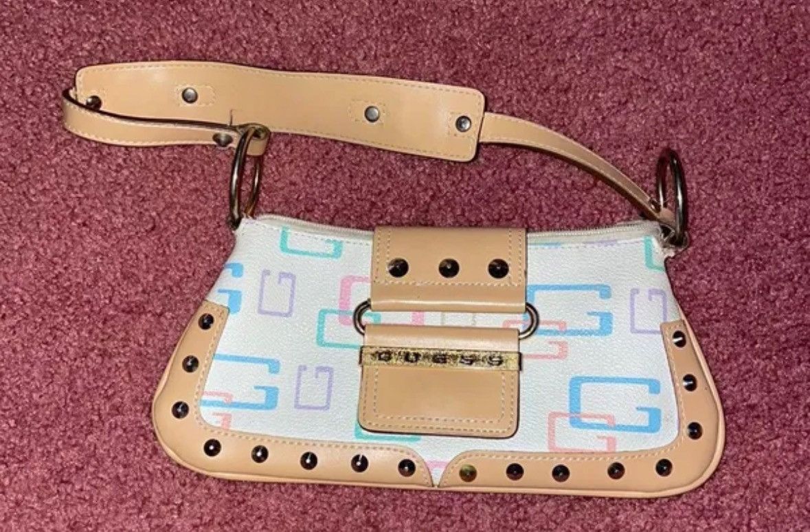 Guess Guess Vitntage Studded Bagguette Bag Shoulder Handbag Size ONE SIZE - 1 Thumbnail