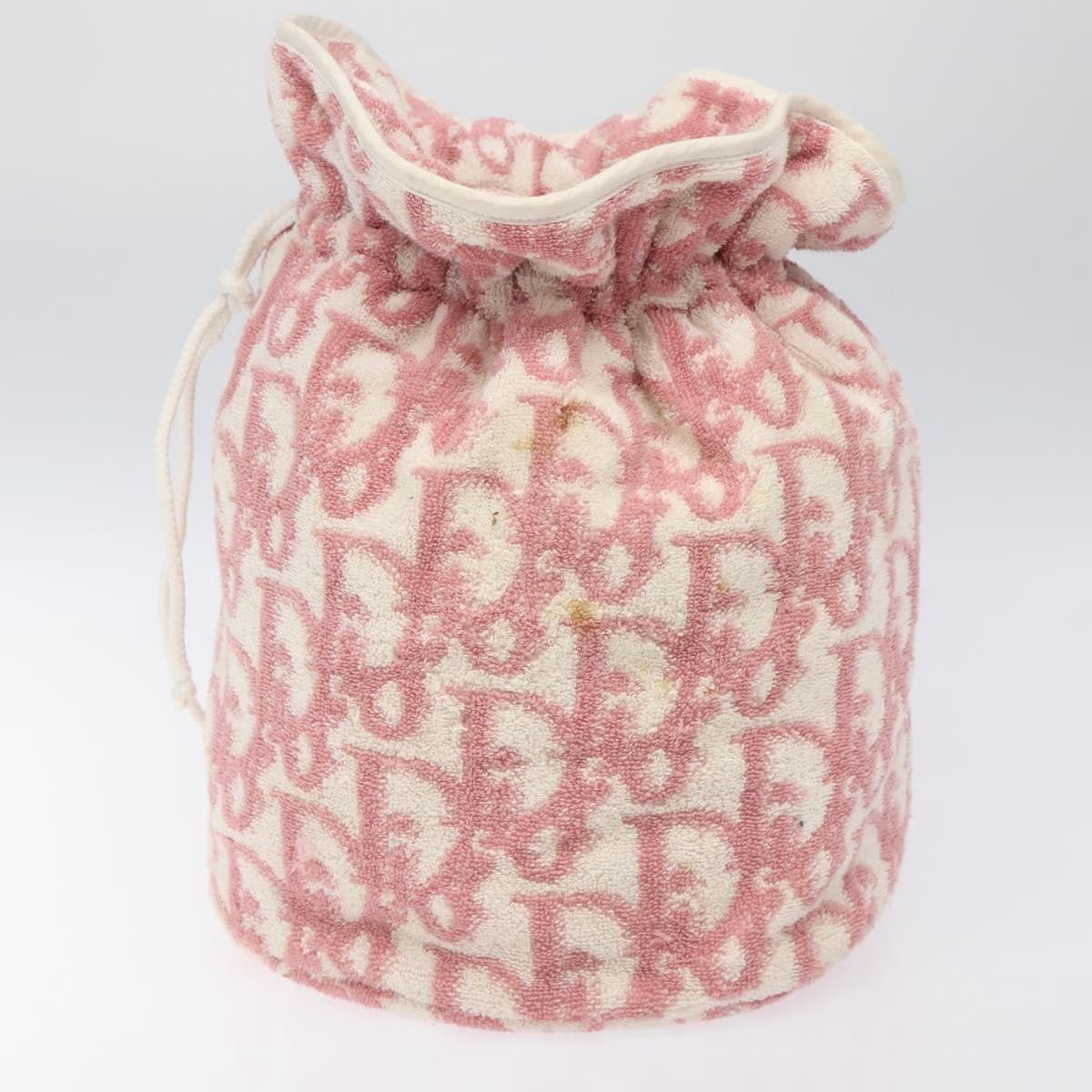 Dior DIOR Pile Trotter Hand Bag Pink White Size ONE SIZE - 4 Thumbnail