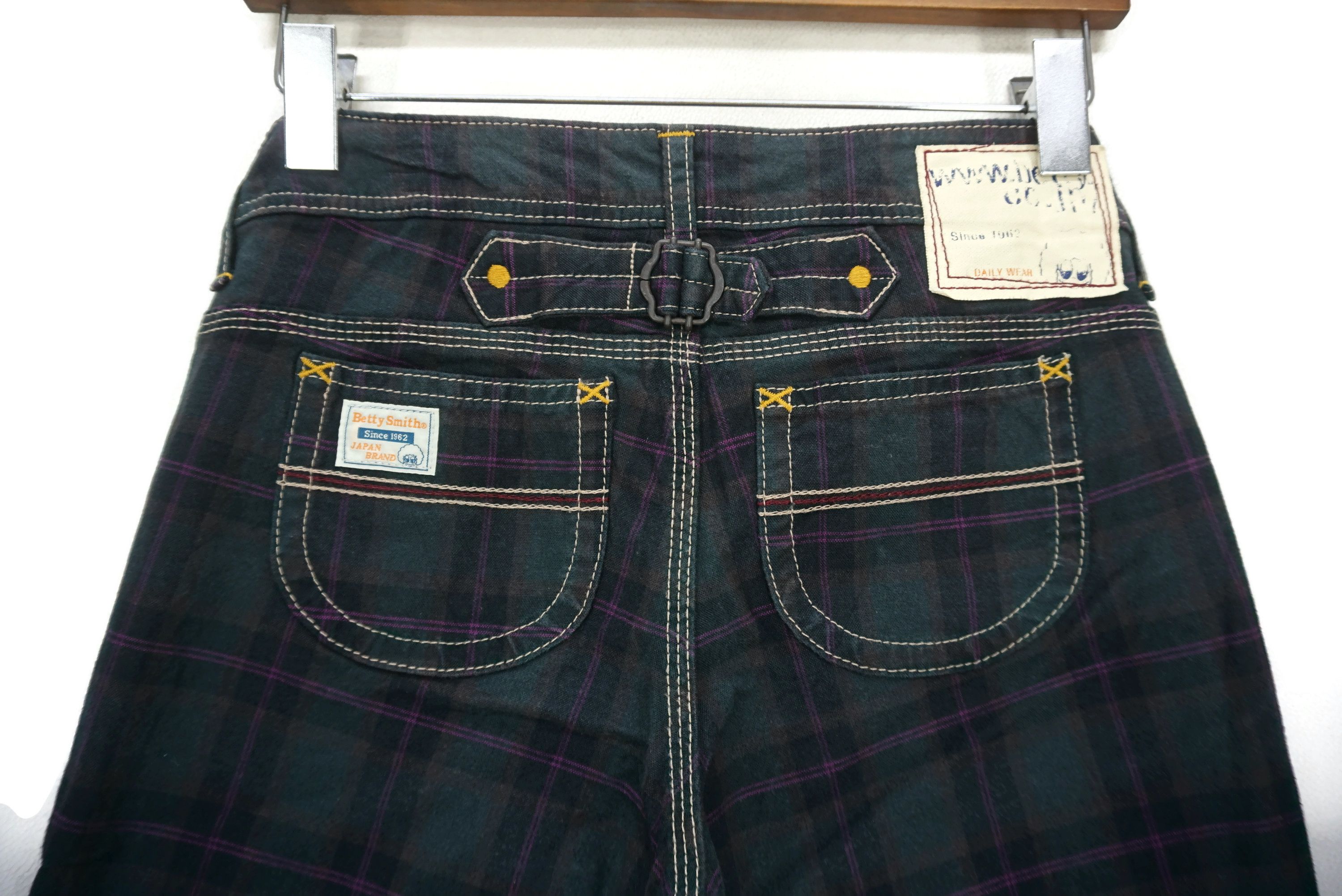 Japanese Brand Betty Smith Pants fit W29xL31 Low-Rise Skinny Buckled Back Size 26" / US 2 / IT 38 - 6 Thumbnail