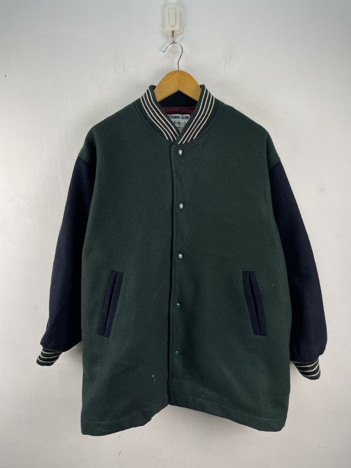 Japanese Brand Vintage 80s Offense Club Wool Varsity Jacket Letterman Size US XL / EU 56 / 4 - 2 Thumbnail