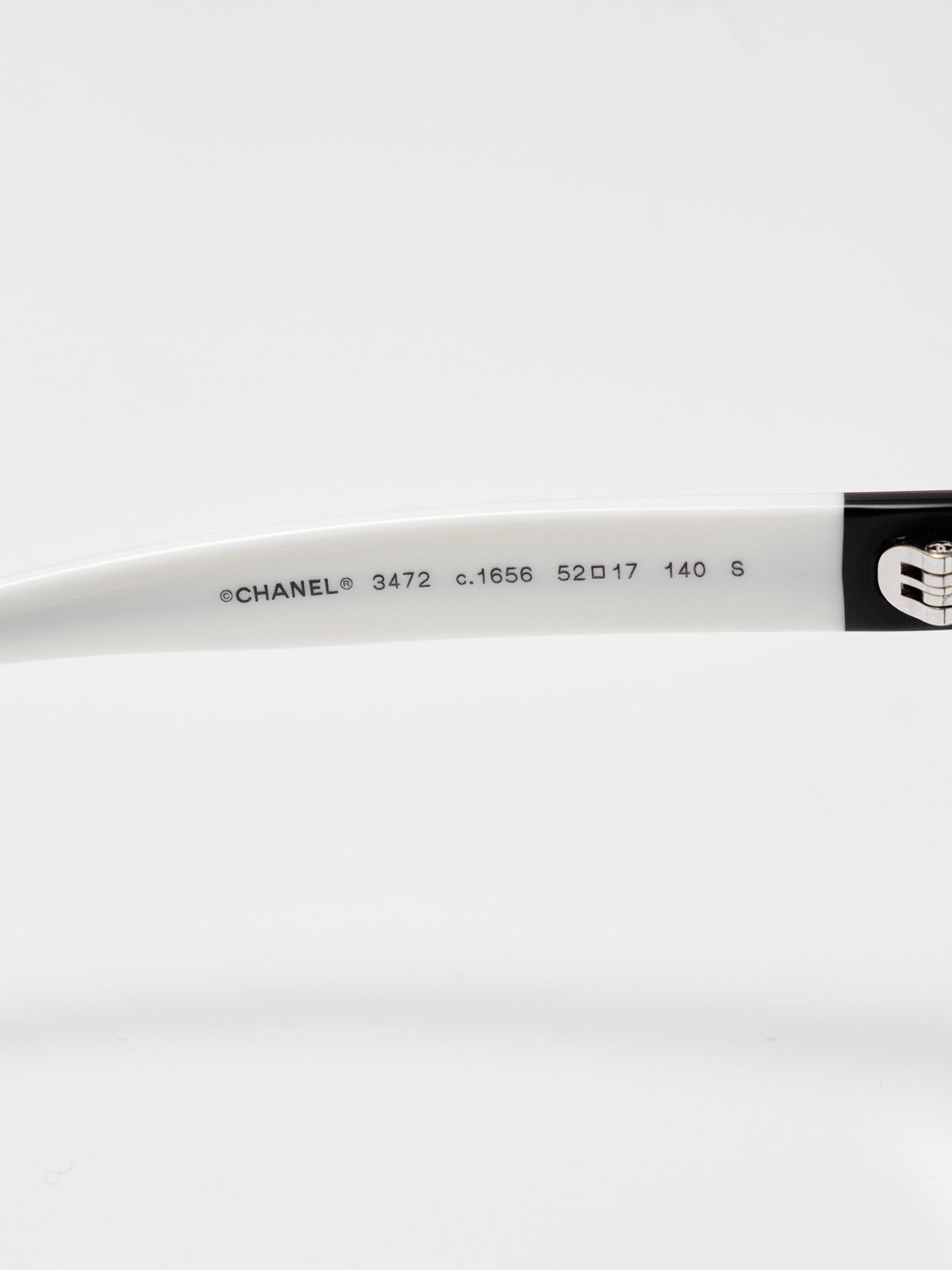 Chanel CHANEL 0CH3472 1656 BLACK WHITE Size ONE SIZE - 4 Thumbnail
