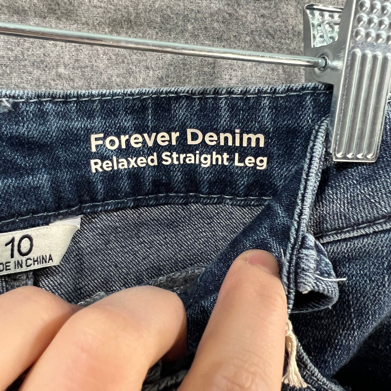 Other Laurie Felt Regular Forever Denim Relaxed Straight Jeans Size 32" / US 10 / IT 46 - 4 Thumbnail