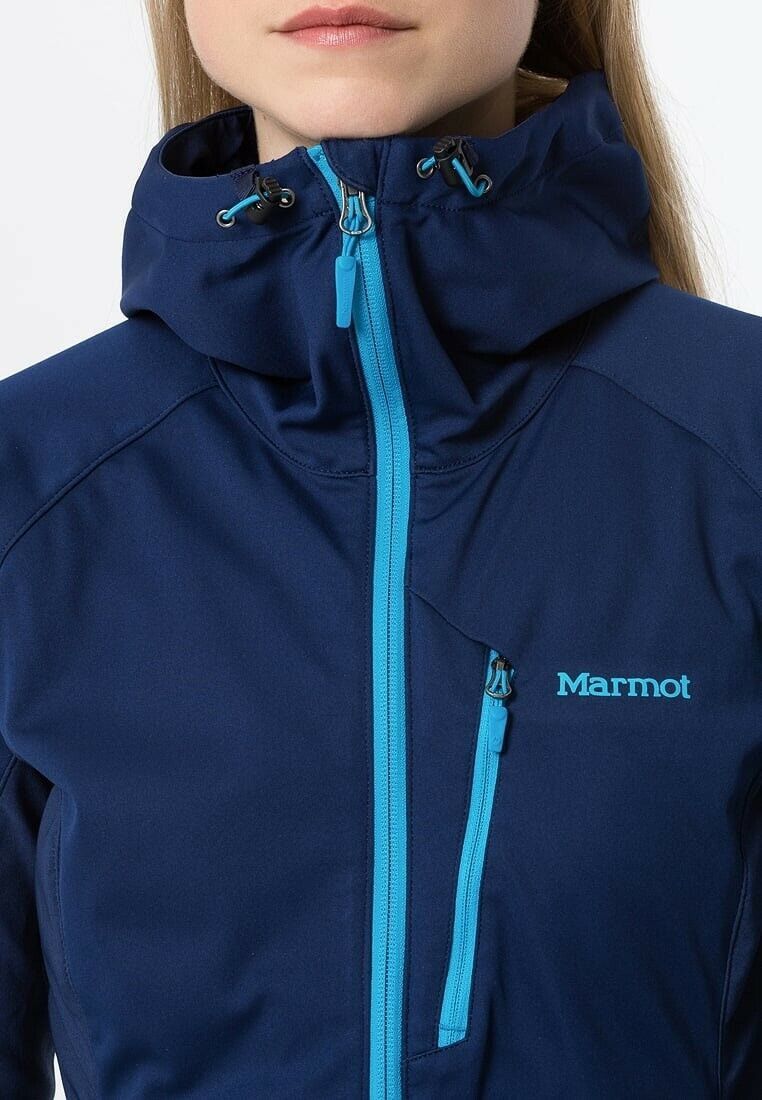 Haglofs Marmot Junfo ROM Softshell Windbreaker Hooded Stretch Jacket Size L / US 10 / IT 46 - 3 Thumbnail